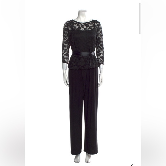 Neiman Marcus Pants - Neiman Marcus Black One piece Jumpsuit / Pant. New with tags. Size 4. Black Tie